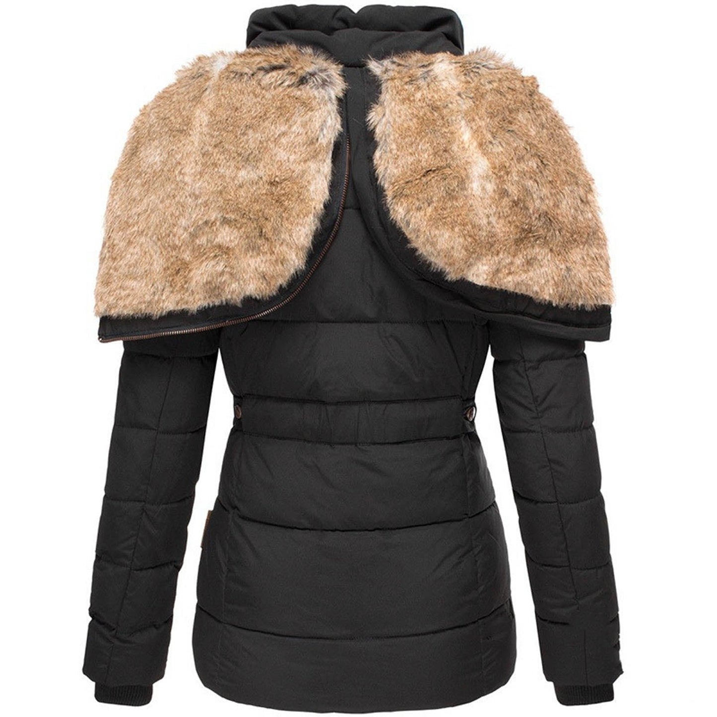 Emma - Warm Winter Coat with Fur Lining