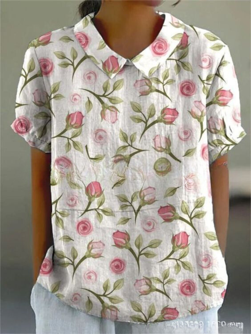 Ombeline™ - Elegant Floral Shirt