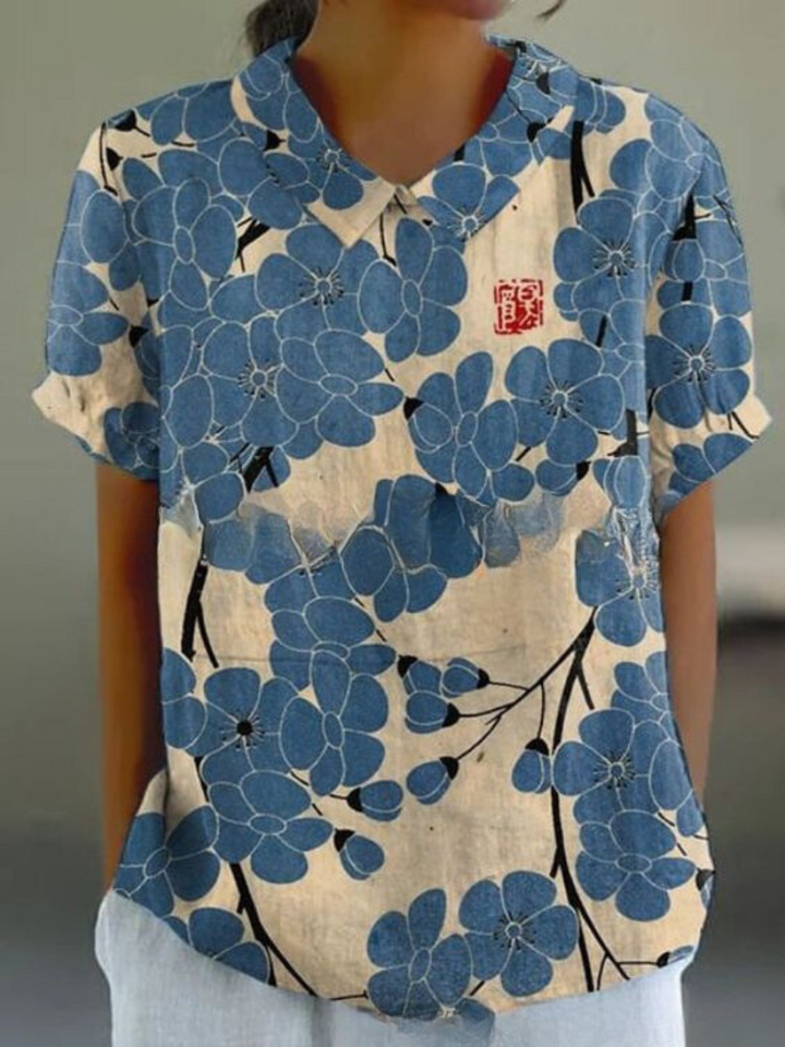 Ombeline™ - Elegant Floral Shirt
