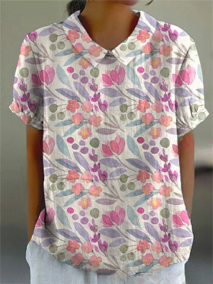 Ombeline™ - Elegant Floral Shirt