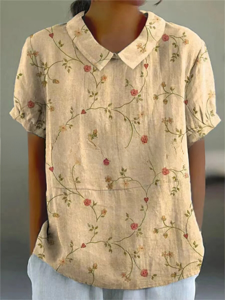 Ombeline™ - Elegant Floral Shirt