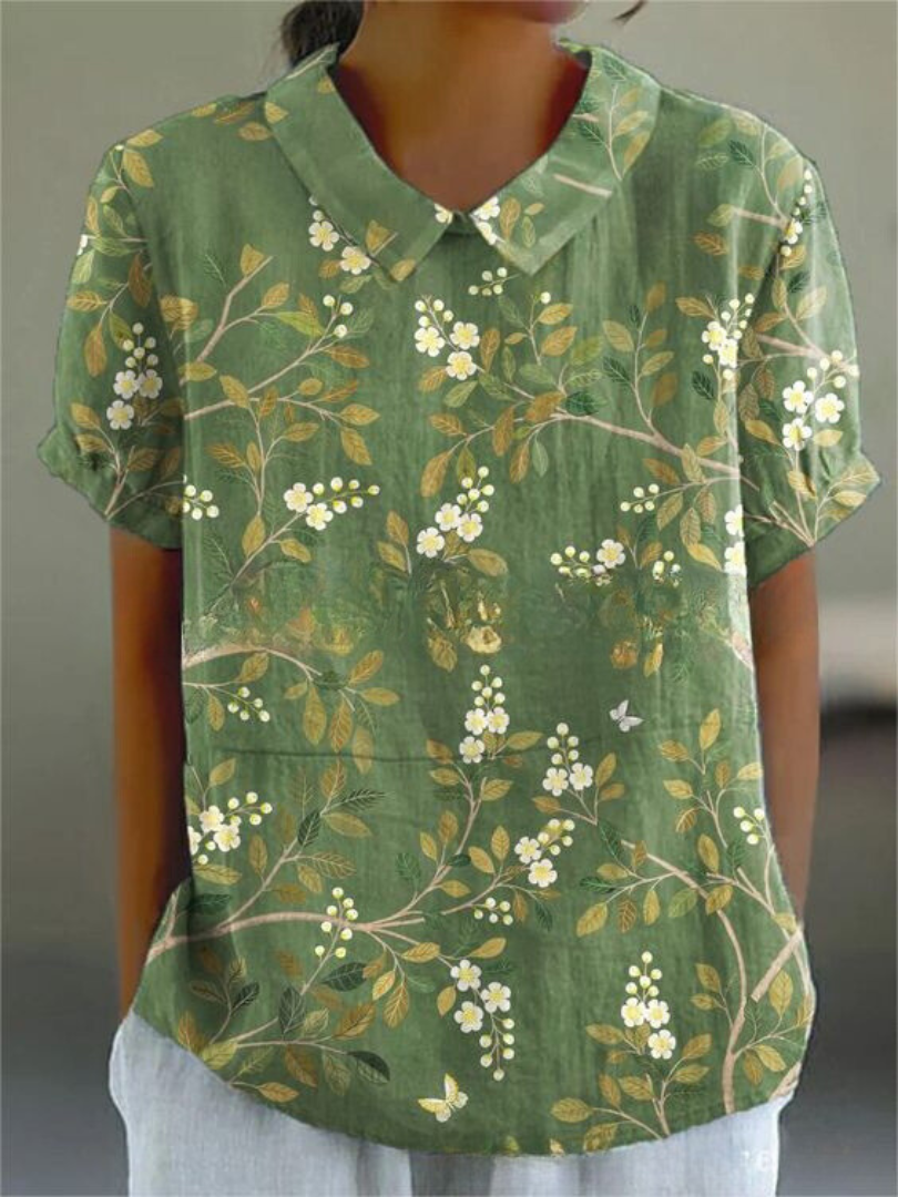 Ombeline™ - Elegant Floral Shirt
