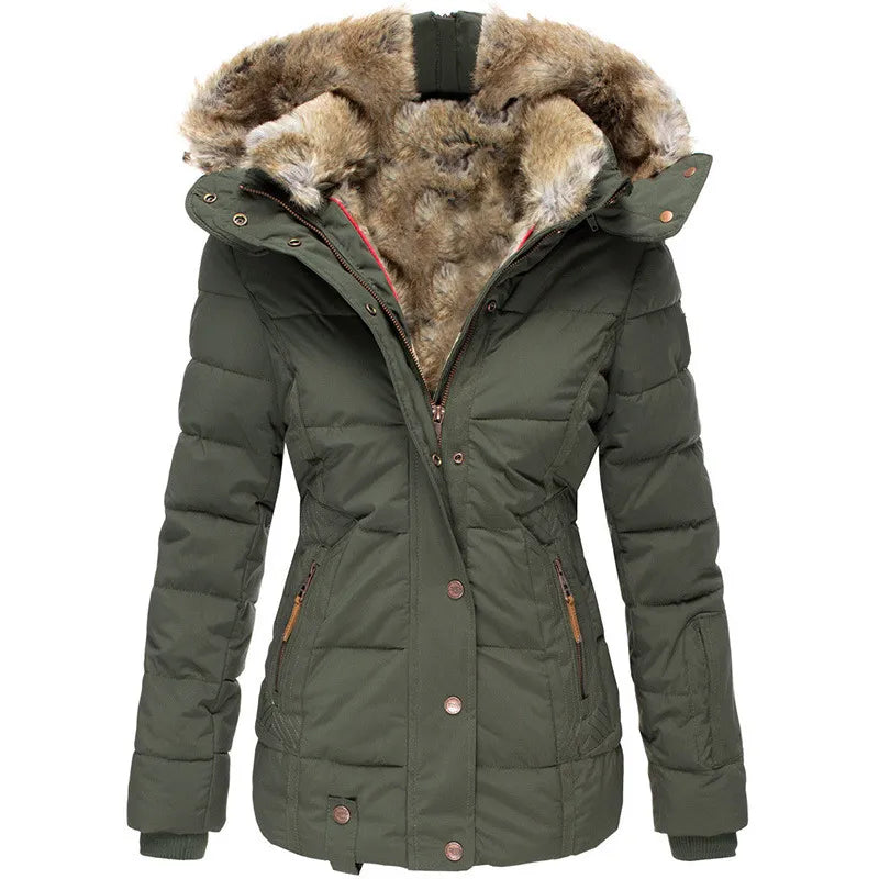 Emma - Warm Winter Coat with Fur Lining