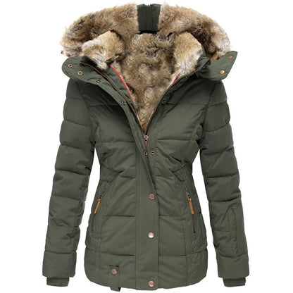 Emma - Warm Winter Coat with Fur Lining