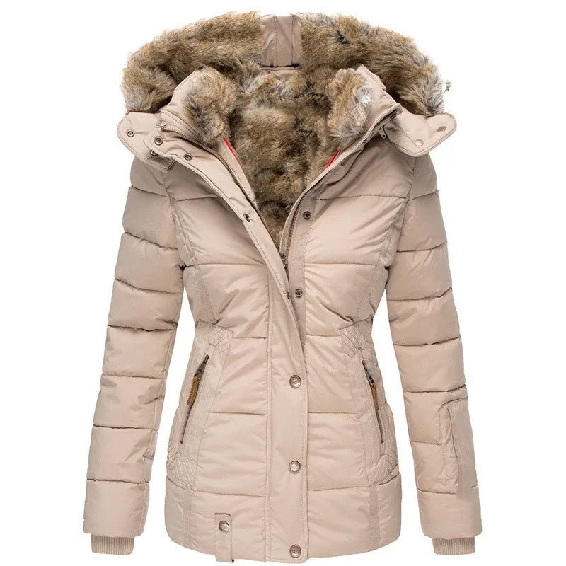 Emma - Warm Winter Coat with Fur Lining