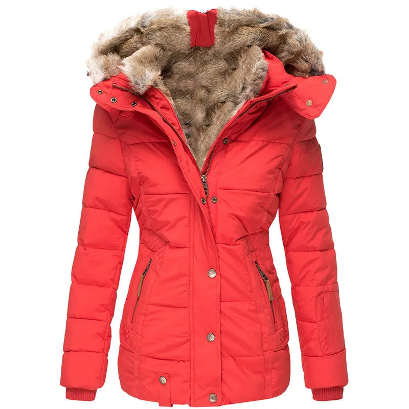 Emma - Warm Winter Coat with Fur Lining