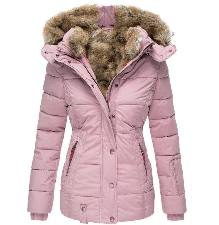Emma - Warm Winter Coat with Fur Lining