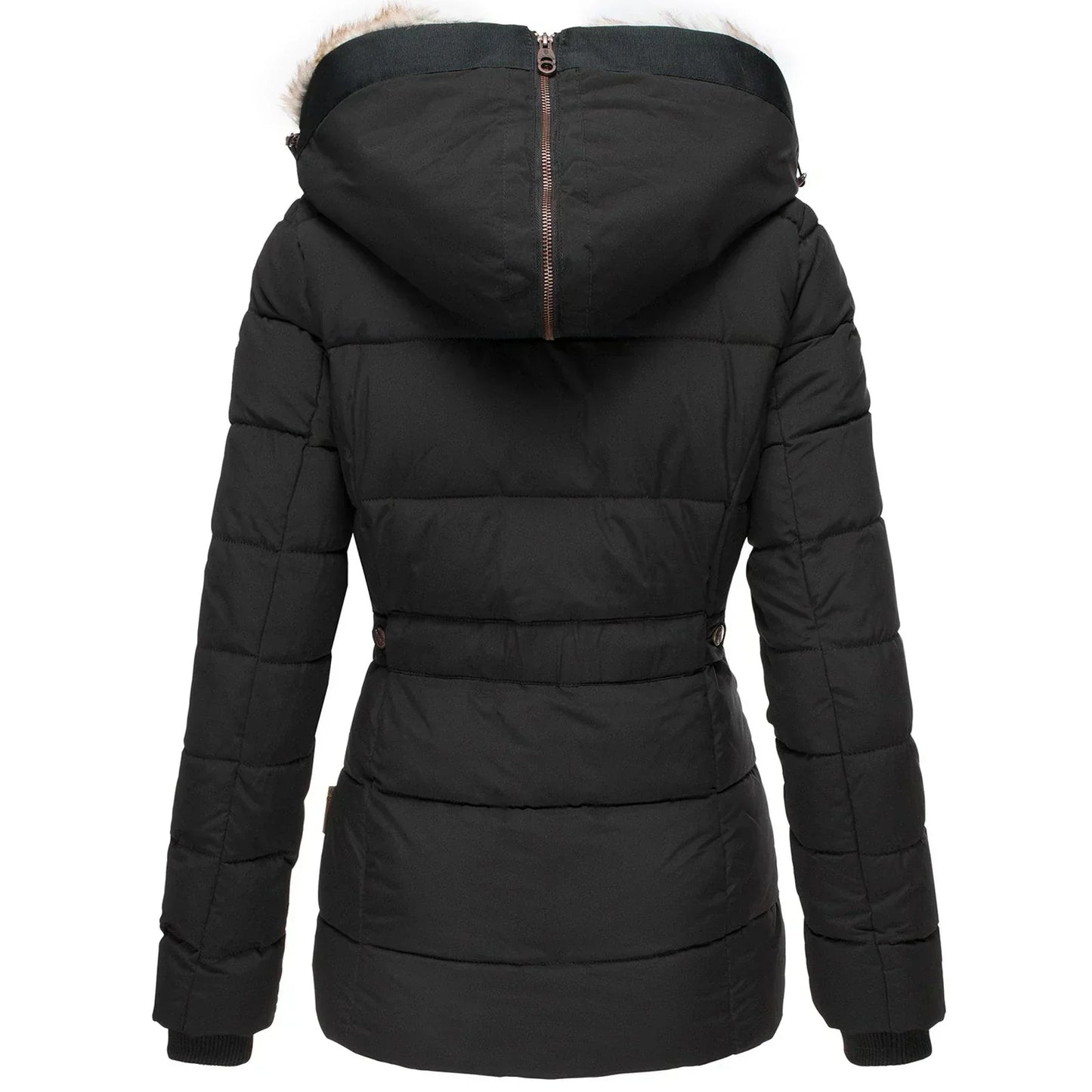 Emma - Warm Winter Coat with Fur Lining