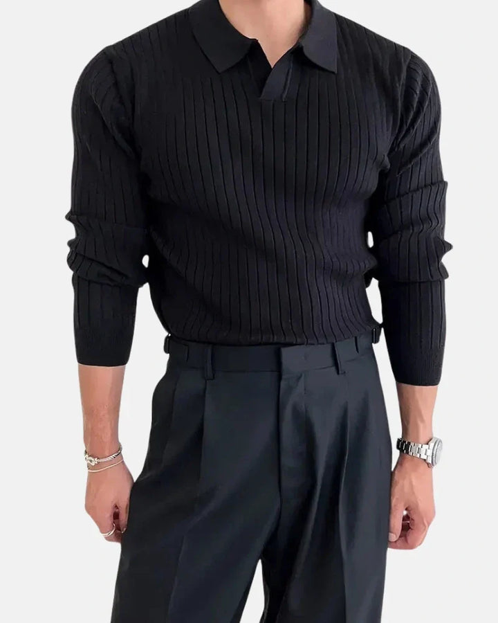 Hampton Côtelé Polo Sweatshirt