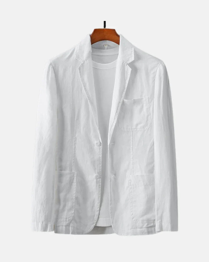 Laurent Minimalist Linen Blazer
