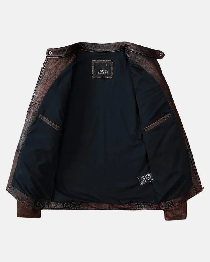 Rough Rider Style Leather Jacket