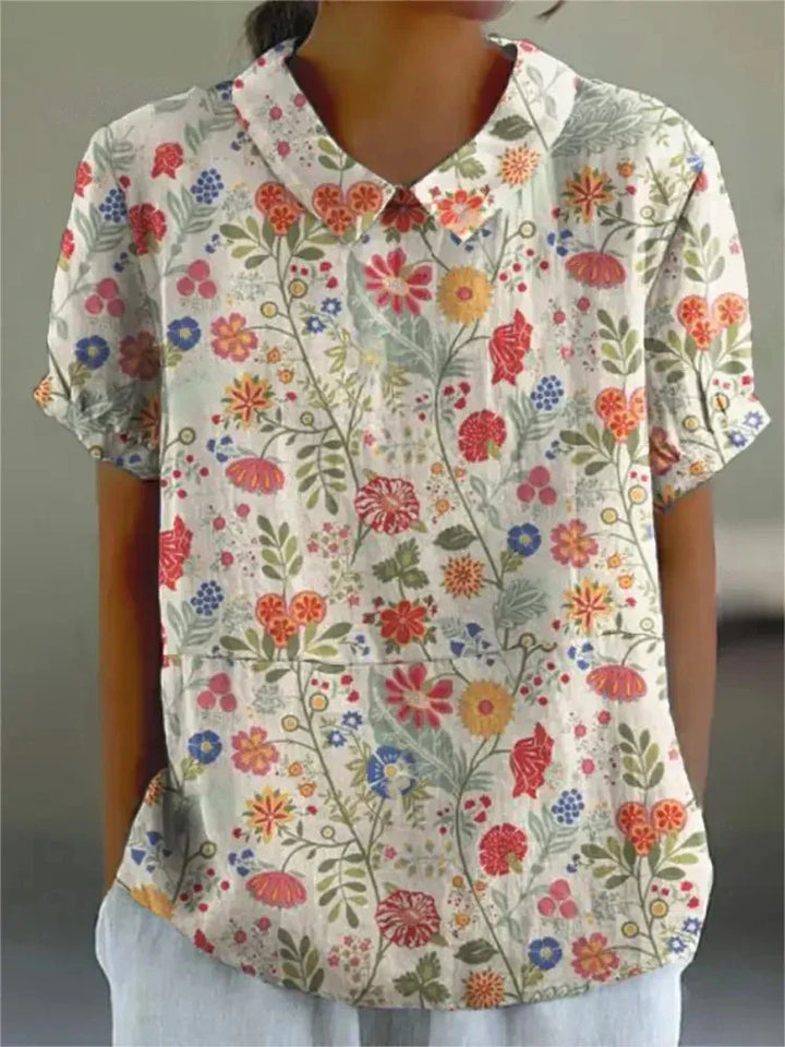 Ombeline™ - Elegant Floral Shirt