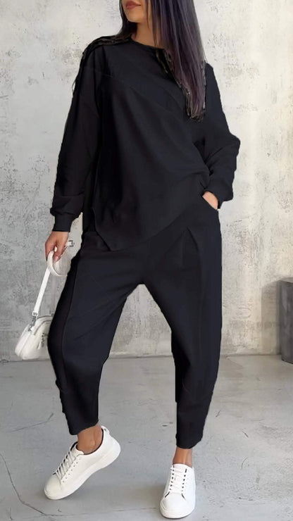 Brielle - Two-Piece Set with Round Neckline and Long Sleeves
