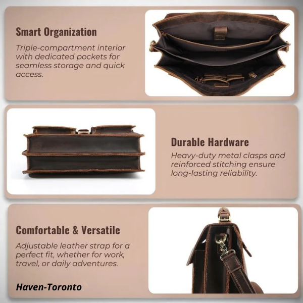 Brown Leather Shoulder Bag | COLMAR