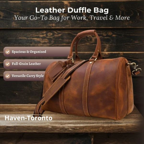 Leather Duffle Bag | LEUVEN