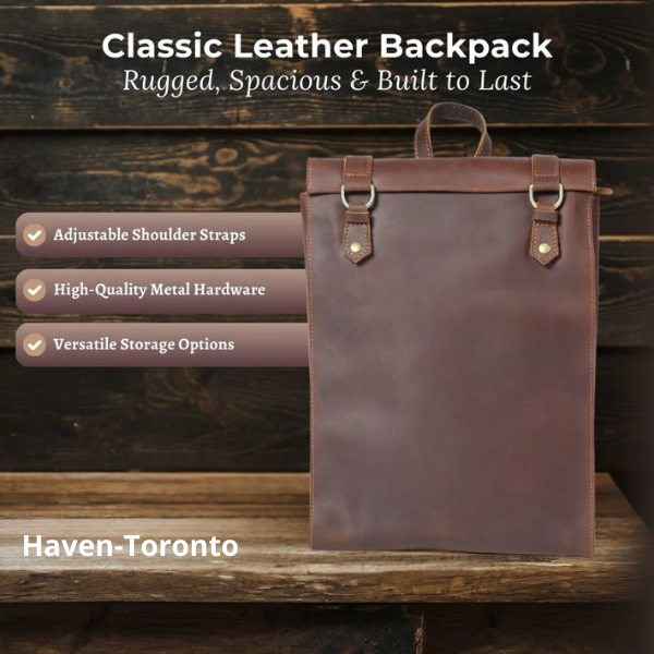Full Grain Leather Backpack | KENWAY